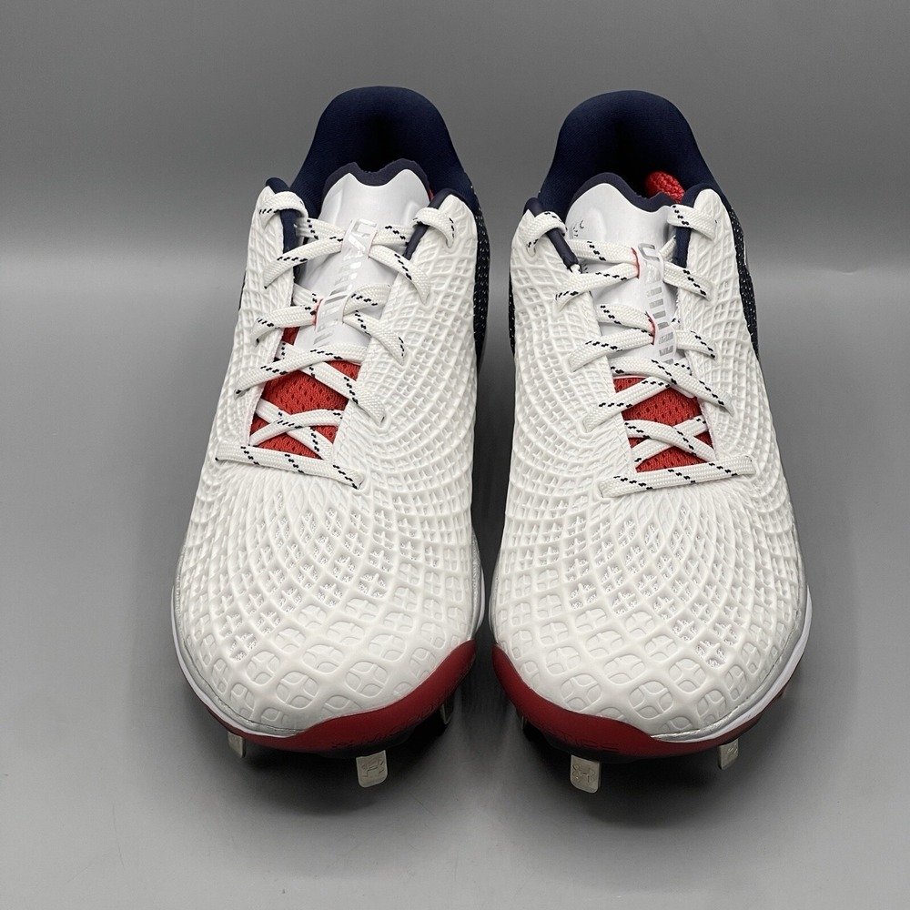 Under Armour Softball Cleats Womens 7.5 Glyde 2.0 MT LE American 3026602 USA - Picture 13 of 14